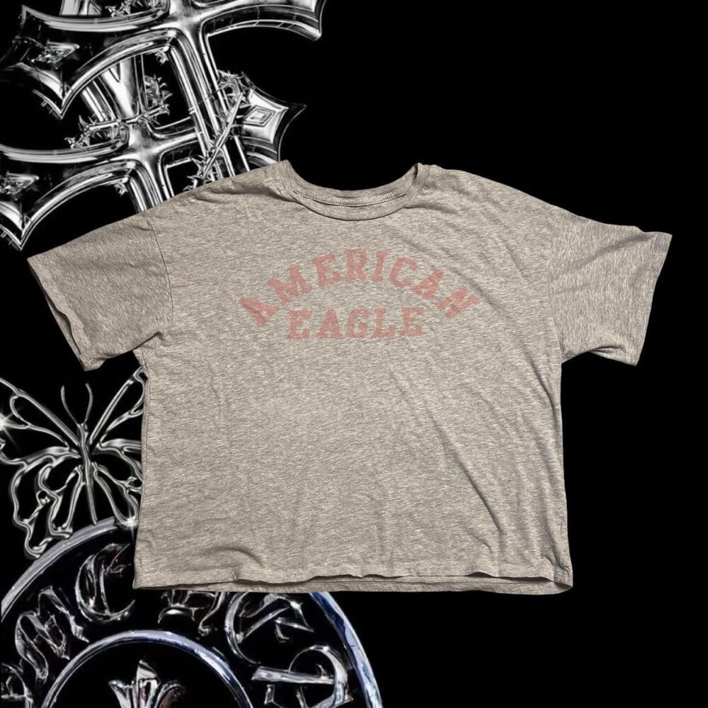 American-eagle Women's Grey T-shirt